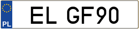 Truck License Plate
